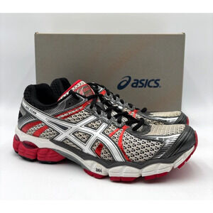 Asics GEL-FLUX T3D4N Men's NEW Vintage Running Shoes White/Red US Size 9.5 NIB